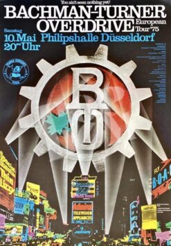 Bachmann-Turner Overdrive -Concert Poster- 10.5.1975 Düsseldorf Philipshalle