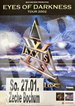 Axxis - Concert Poster Konzertplakat 27.1.2002 Bochum Zeche