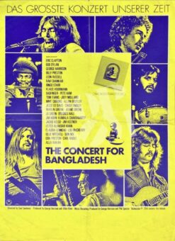 Concert For Bangladesh: Eric Clapton, Bob Dylan, George Harrison, Ringo Starr -Filmposter- 1971