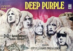 Deep Purple & Ashton, Gardner, Dyke & Lieber -Concert Poster- 2./3.12.1970 Hamburg Planten & Blomen