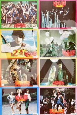 HAIR Film-Aushang-Bilder 8 Sheets - 1979 als Plakat Poster
