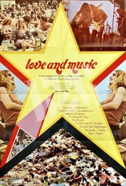 Love And Music: Santana & Pink Floyd & Flock -German Film-Poster 1971