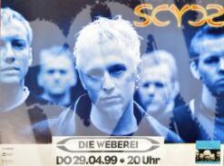 SCYCS -Concert Poster Konzertplakat 29.4.1999 Gütersloh Weberei