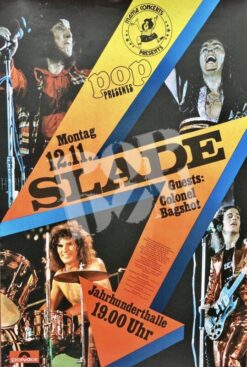Slade&Colonel_Bagshot-Concert_Poster-Konzert_Plakat-12.11.1973-Frankfurt_Jahrhunderthalle