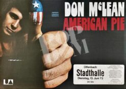 Don McLean -Concert Poster- 13.6.1972 Offenbach Stadthalle
