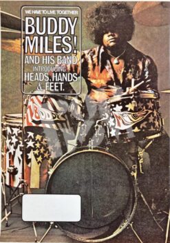 Miles, Buddy (Jimi Hendrix-Band of Gypsys) & Heads, Hands & Feat -Concert Poster- Tour 1971