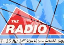 The Radio - Concert Poster Konzertplakat 25.5.1984 Gütersloh Alte Weberei