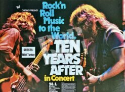 Ten Years After, Alvin Lee -Concert Poster- 28.1.1973 Frankfurt