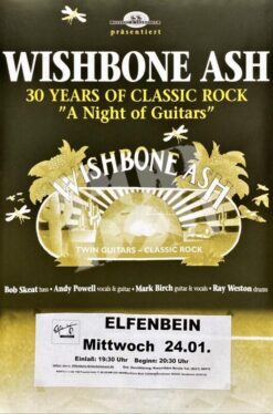 Wishbone Ash -Concert Poster- 24.1.2001 Bielefeld