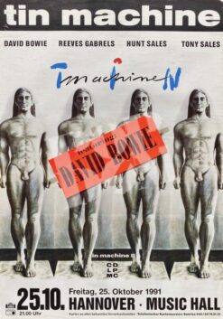 Tin Machine, David Bowie -Concert Poster- 25.10.1991 Hannover