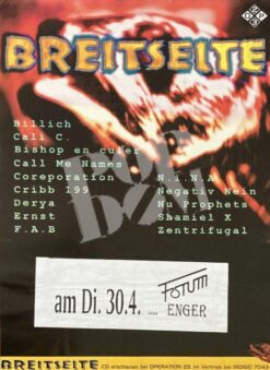 Breitseite: Zentrifugal, Cripp 199 -Konzert-Concert-Poster- 30.4.1996 Enger