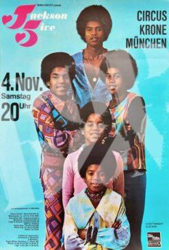 Jackson Five, Michael Jackson -Concert Poster Konzertplakat 4.11.1972 München