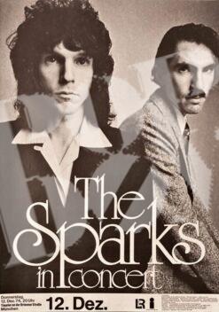 Sparks - Konzertplakat Concert Poster 12.12.1974 München