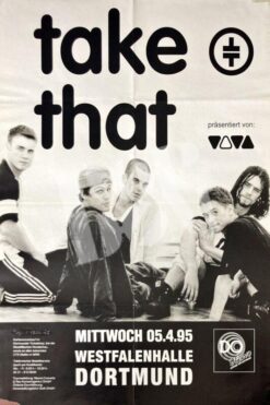 Take That - Robbie Williams - Konzert Plakat Tour Poster 5.4.1995 Westfalenhalle Dortmund