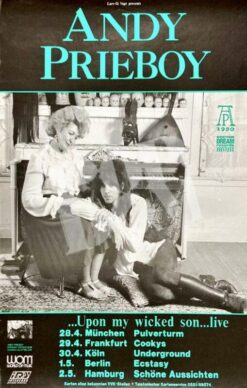 Andy Prieboy (ex Wall of Voodoo) Konzert Plakat Concert Poster 28.4.1991 Pulverturm München