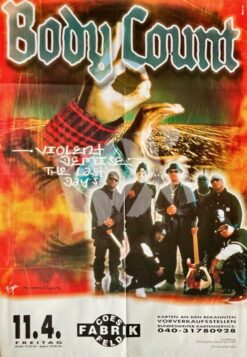 Body Count -Concert Poster Konzert Plakat- 11.4.1997 Fabrik Coesfeld