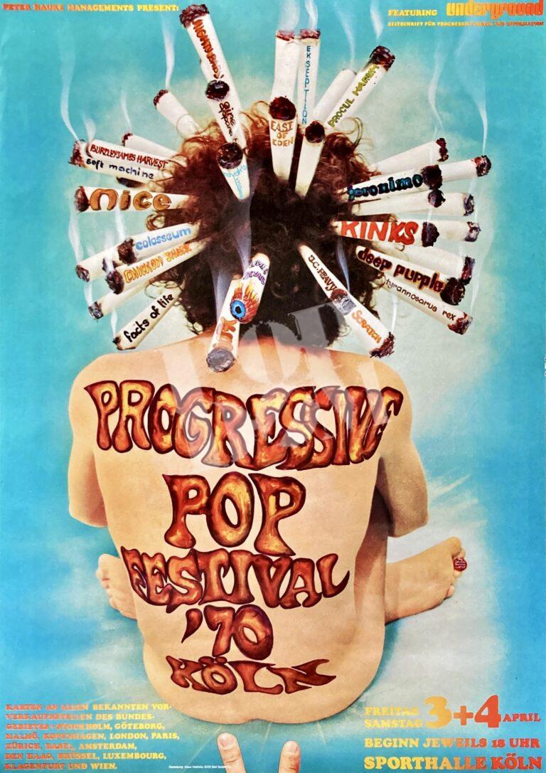 Progressive Pop Original Concert Poster ⋆ Popdom ⋆ 60er bis heute