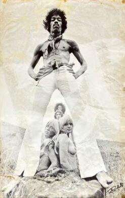 Jimi Hendrix Experience - Plakat Poster 1969 - Photo by Ron Raffaelli