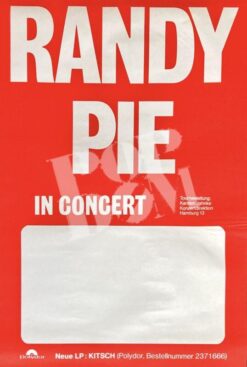 Randy Pie -Konzertplakat Concert Poster- 1975 Tour