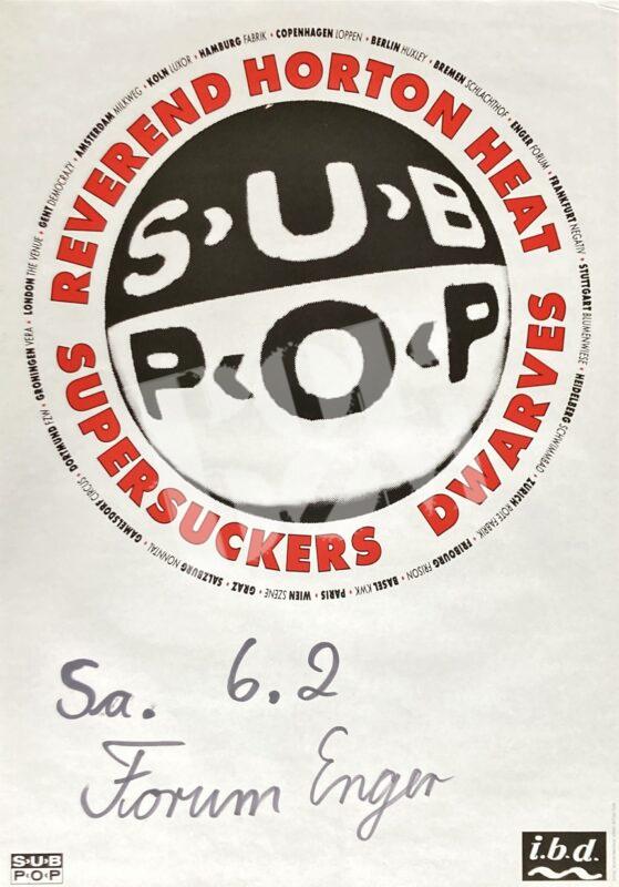 Supersuckers, Dwarves - Concert Poster Konzertplakat 1995 European Tour