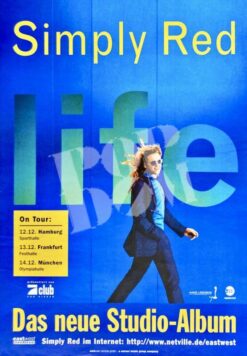 Simply Red - Konzertplakat Concert Poster 12.12.1995 Hamburg
