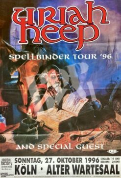 Uriah Heep - Konzertplakat Concert poster 27.5.1996 Köln Alter Wartesaal