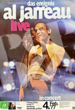 Al Jarreau - Konzertplakat concert poster 4.2.1977 Hamburg
