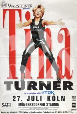 Tina Turner - Konzertplakat Concert Poster 27.7.1996 Köln Müngersdorfer Stadion