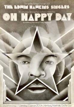 Edwin Hawkins´Singers OH HAPPY DAY - Konzertplakat concertposter 17.2.1970 Hamburg