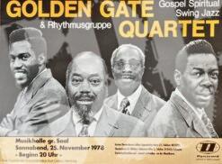 Golden Gate Quartet - concert poster Konzertplakat 25.11.1978 Hamburg
