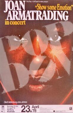 Joan Armatrading - concertposter Konzertplakat 23.4.1978 Hamburg Musikhalle