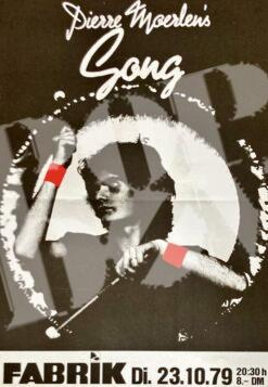 Pierre Moerlen´s Gong concert poster affiche Konzertplakat 23.10.1979 Hamburg Fabrik