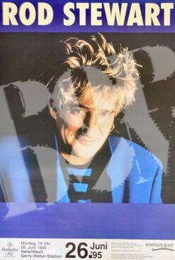 Rod Stewart - concert poster Konzertplakat 26.6.1995 Halle/Westf. Gerry-Weber-Stadion