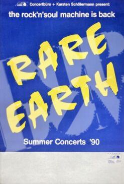 Rare Earth - concert poster Konzertplakat 1990 Tour