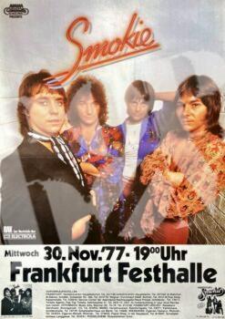 Smokie - Konzert Plakat concert poster 30.11.1977 Frankfurt