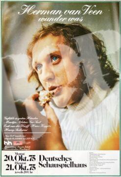 Herman van Veen - Konzertplakat concert poster 20.-21.10.1975 Hamburg