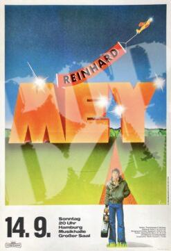Reinhard Mey - Konzert Plakat Tour Poster 14.9.1975 Hamburg