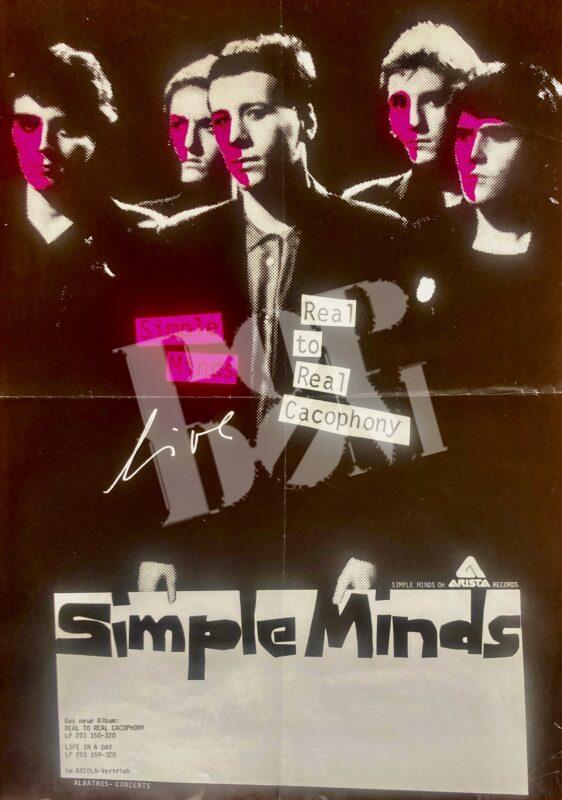 Simple Minds Simple Minds - concert poster Konzertplakat 1979 Tour ⋆ Popdom