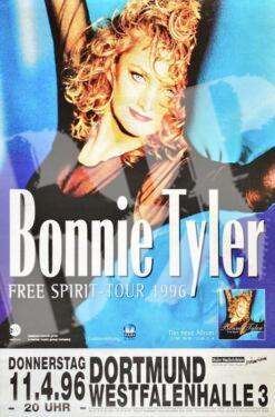 Bonnie Tyler - concert poster Konzert Plakat  11.4.1996 Westfalenhalle Dortmund