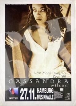 Cassandra Wilson - Konzertplakat concert poster 27.11.1996 Musikhalle Hamburg