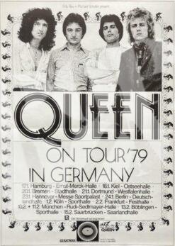 Queen - Konzertplakat concert poster 24.1.1979 Deutschlandhalle Berlin