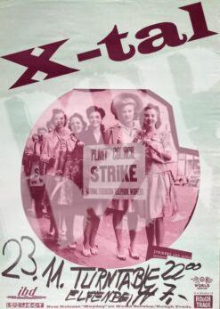 X-tal - Konzertplakat concert poster 23.11.1994 Elfenbein Bielefeld