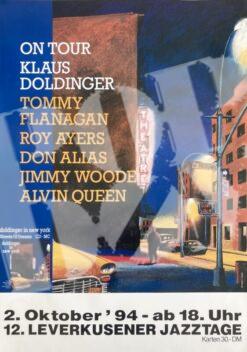 Klaus Doldinger, Roy Ayers - Konzertplakat concert poster 2.10.1994 - 12. Leverkusener Jazztage