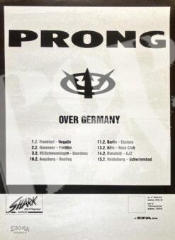 Prong - Konzertplakat concert poster 1.2.1989 Negativ Frankfurt