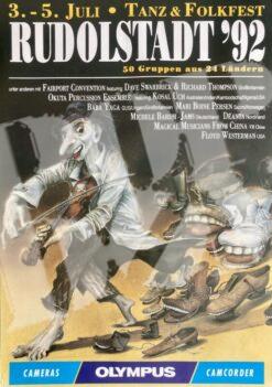 Tanz & Folkfest Rudolstadt: Fairport Convention, Baba Yaga - Konzertplakat concert poster 3.-5.7.1992