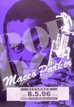 Maceo Parker - Konzertplakat concert poster 8.5.1996 Die Börse Wuppertal