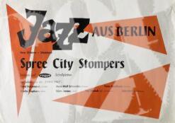 Spree City Stompers - Jazz aus Berlin - Konzert Plakat Promo Concert Poster 1961