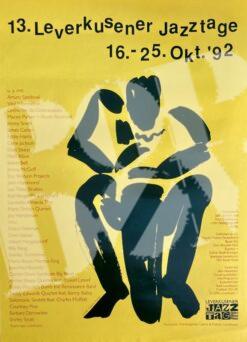13. Leverkusener Jazztage: Jimmy Smith, Maceo Parker & Roots Revisted - concert poster Konzertplakat 16.-25.10.1992