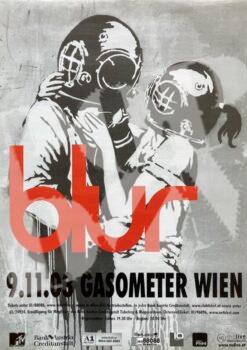 Blur - Konzertplakat concert tour poster 9.11.2003 Gasometer Wien
