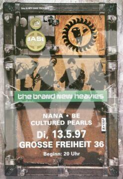 Brand new heavies - concert poster Konzertplakat 13.5.1997 Grosse Freiheit 36 Hamburg